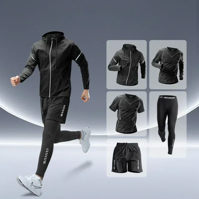 Running Gear Autumn - Conjunto Deportivo para Hombre, Ropa Ajustada