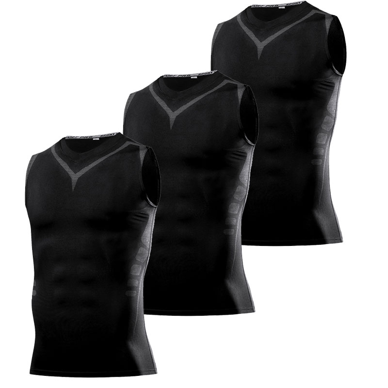 Running Gear Autumn - Camiseta Deportiva de Compresión para Hombre,