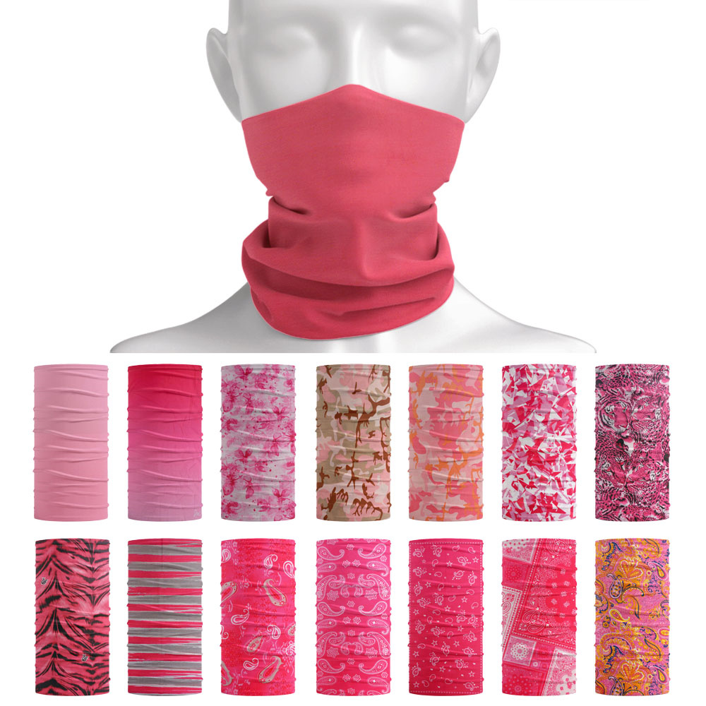 Running Gear Autumn - Bandana rosa sin costuras para exteriores,