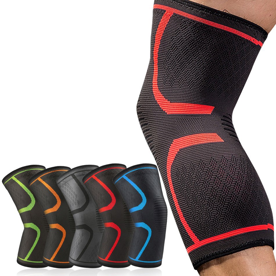 Running Gear Knee - WOSWEIR-rodilleras elásticas de nailon para deportes,