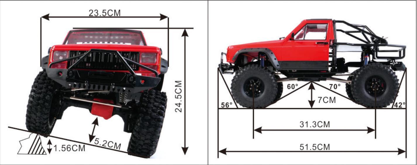 Axing RC Crawler, Cherokee Roc - Running Gear In A Car reseña y precio