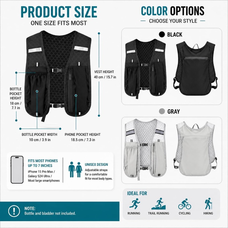 Chaleco Reflectante Ligero par - Running Gear Autumn reseña y precio
