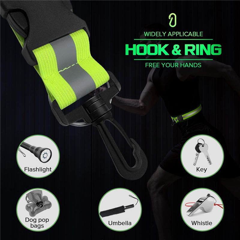 A04G-Bandana reflectante para  - Running Gear Green reseña y precio