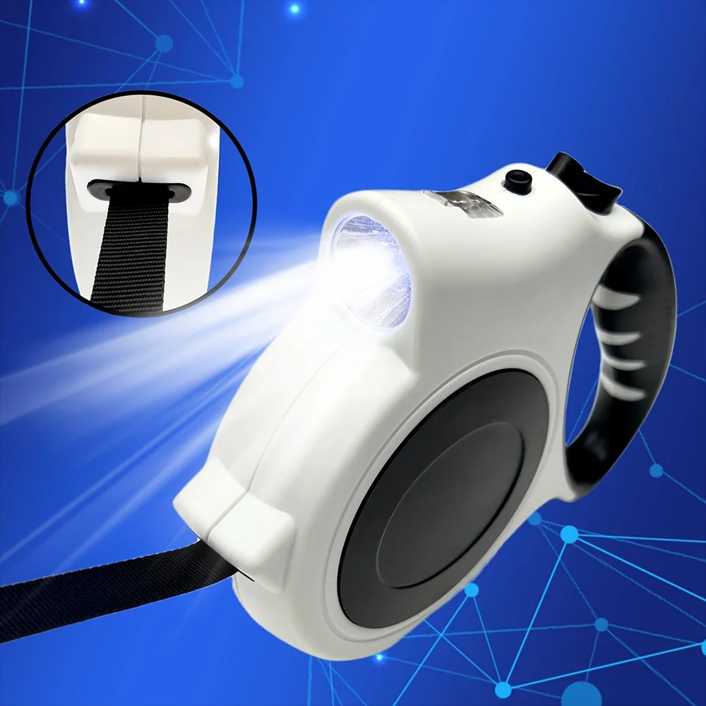 Correa retráctil iluminada par - Running Gear Dog reseña y precio