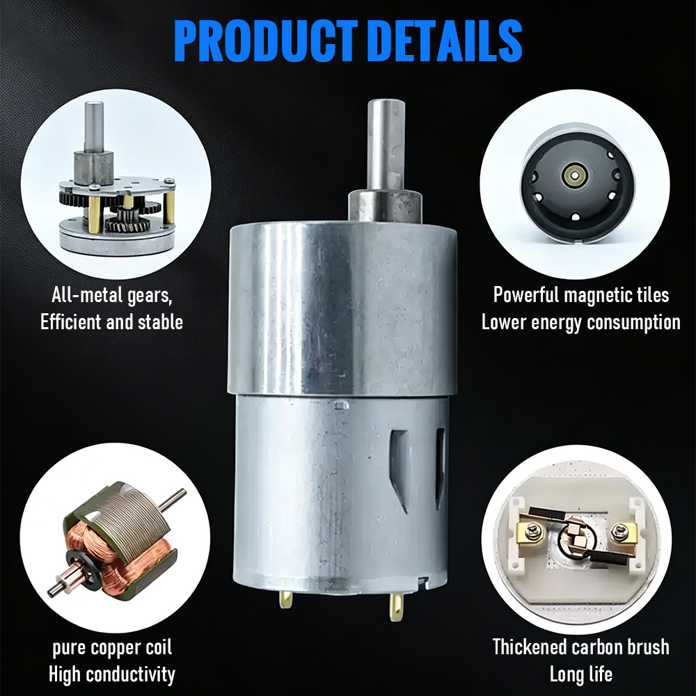 Motorreductor de CC de alto pa - Running Gear Motor reseña y precio