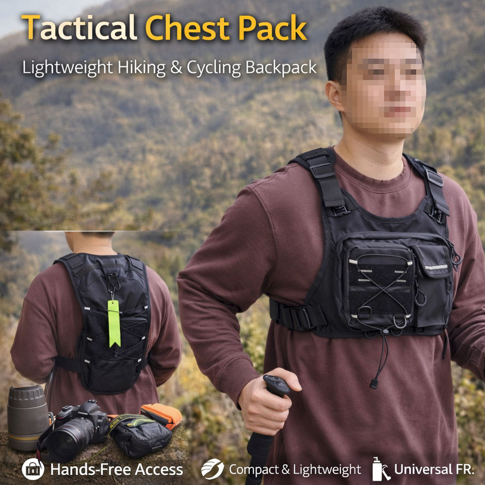 Chaleco Táctico con Bolsa de A - Running Gear Bag For Men reseña y precio
